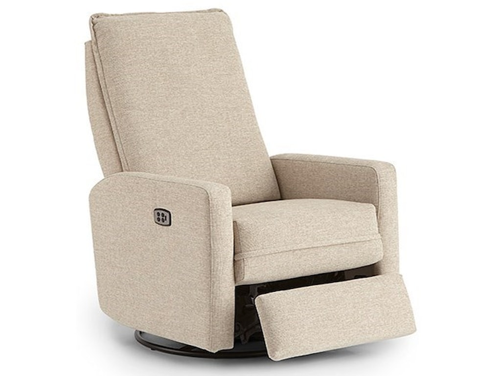 Best Home Furnishings Calli Small Scale Power Swivel Glide Recliner